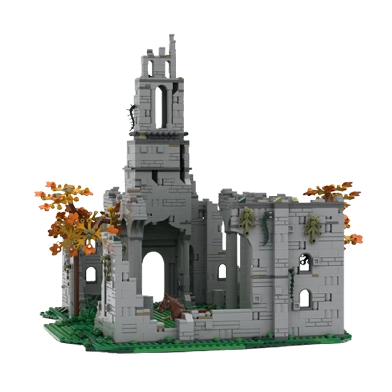 Bloques de construcción ensamblados de MOC-148241 de partículas pequeñas, serie de construcción de casas, juguetes de rompecabezas para niños, adornos de modelos DIY