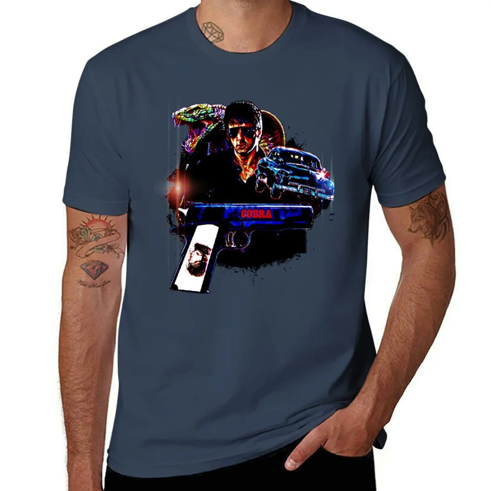 Cobra 1986 T-Shirt anime tshirt t shirt man casual mens graphic t shirts T-Shirt