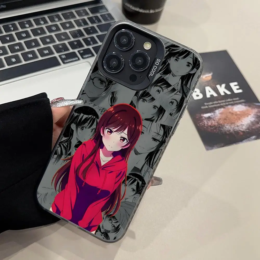 

Rent Girlfriend Chizuru Mobile Phone Case for iPhone 16 15 14 13 12 11 X XR XS 8 7 Pro Max Plus Translucent Colour Printing