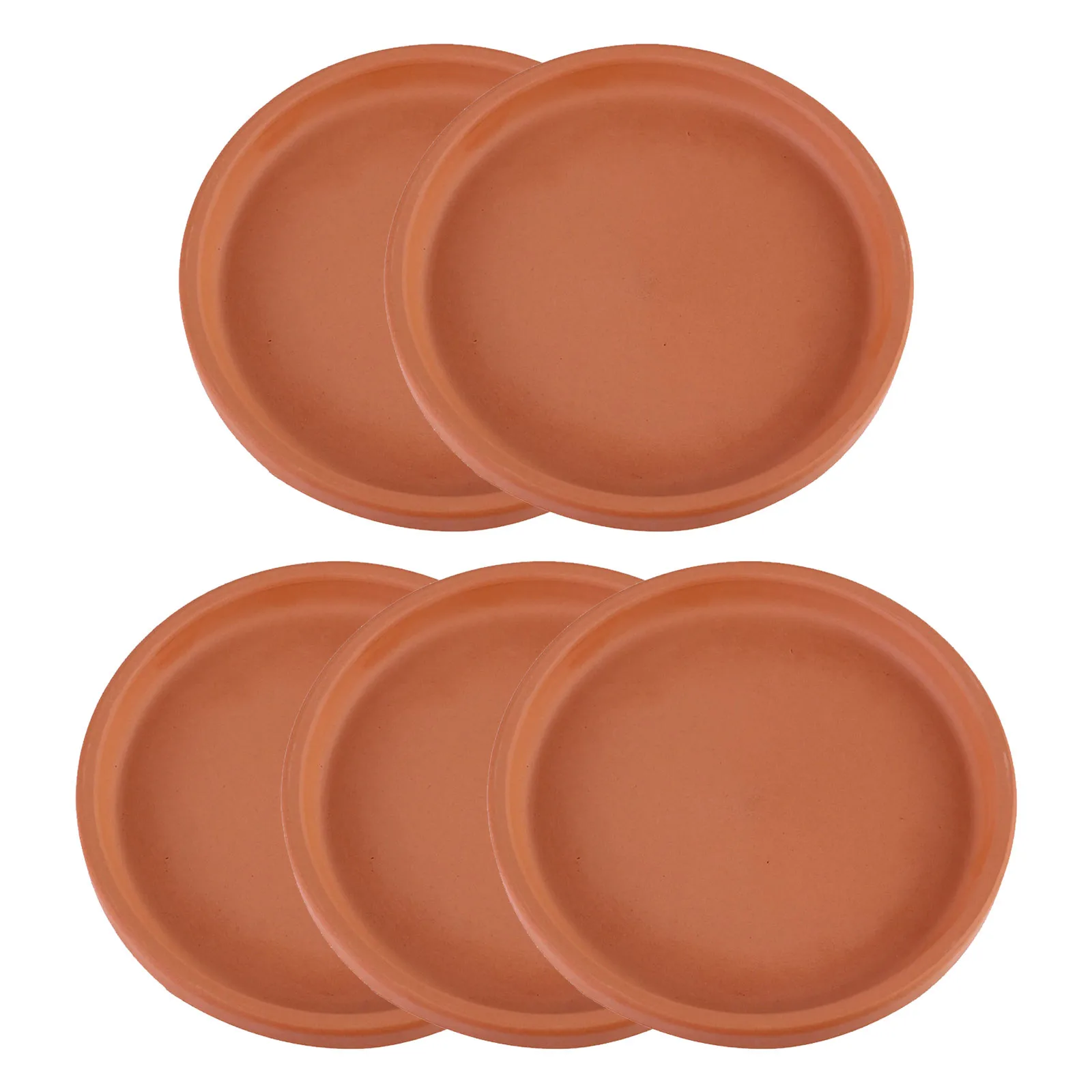 

5Pcs Flowerpot Trays Lightweight Plant Pots Plates Indoor Outdoor Use Easy Clean Prevent Water Soil Flowing Flower Pot Tray