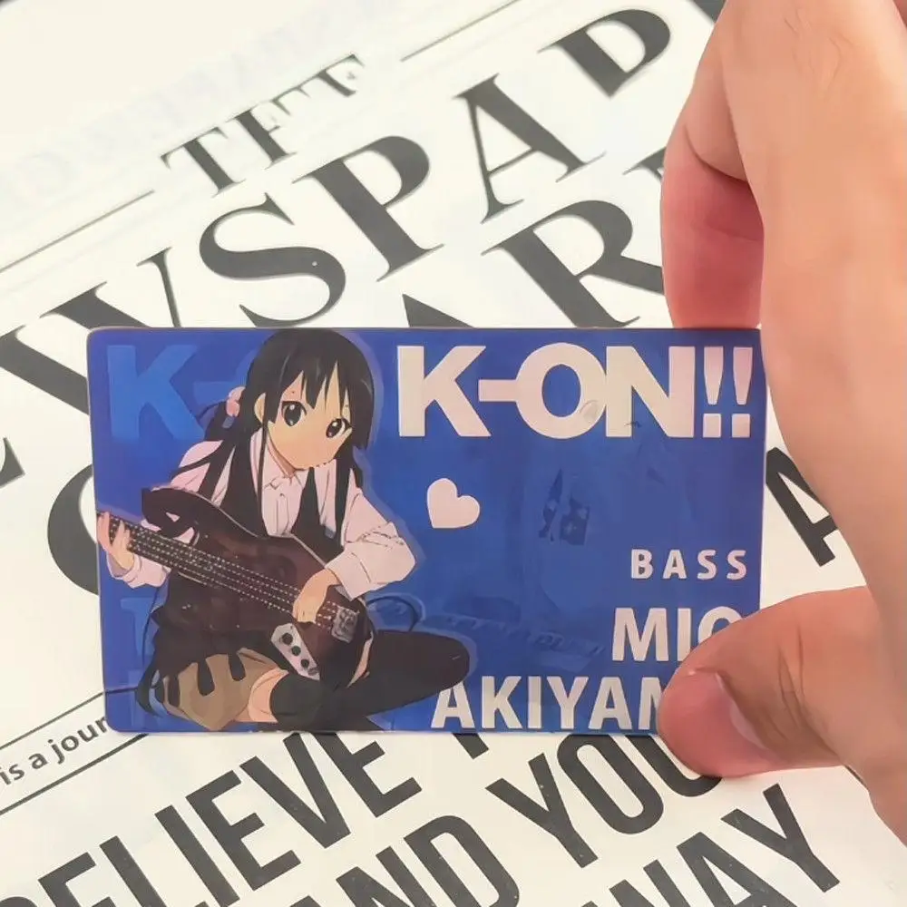 Anime K-ON BOCCHI THE ROCK GIRLS BAND CRY Cosplay Grating Card Cartoon 3D Convertible Pattern Card Collection