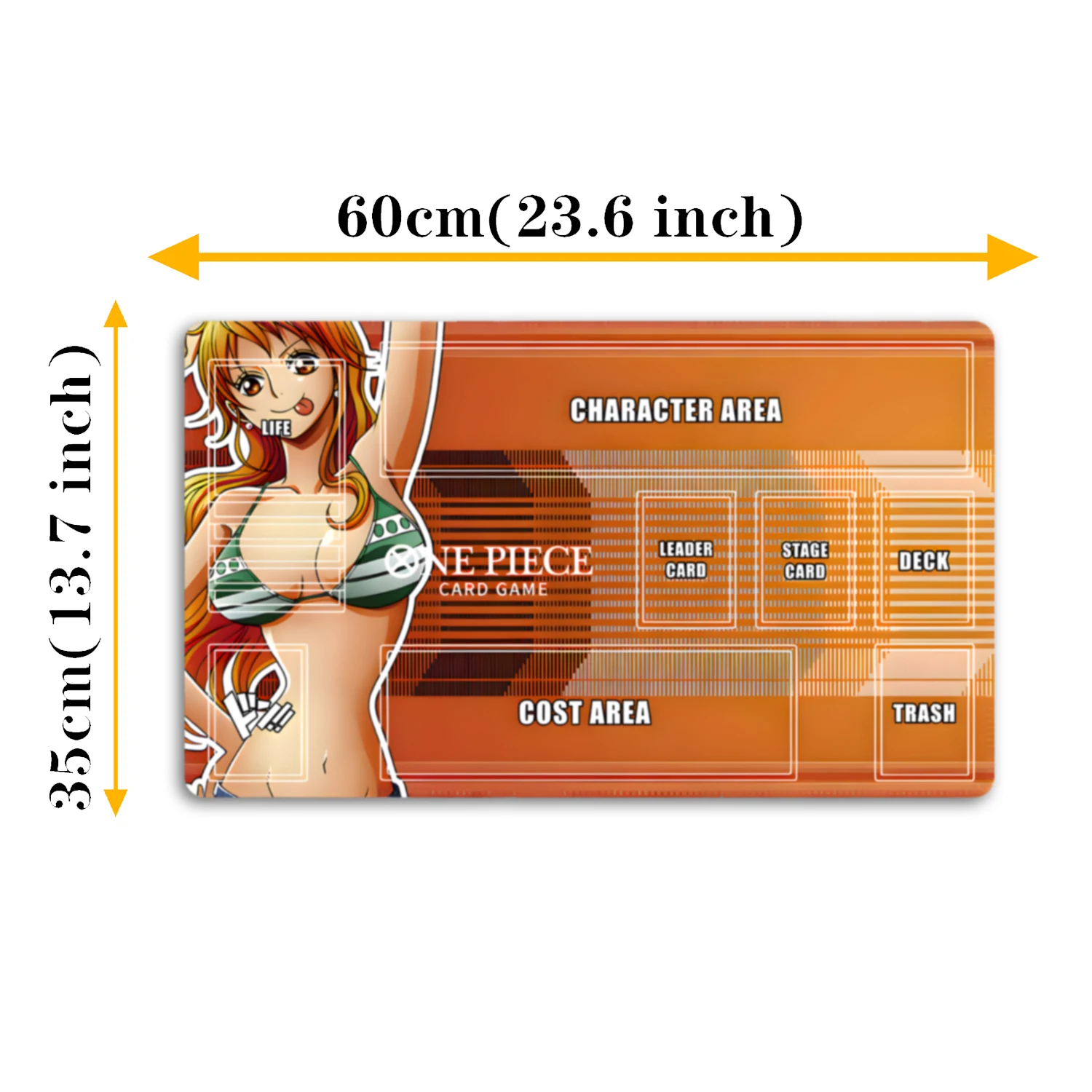 600X350mm OPCG 원피스 Playmat 트레이딩 카드 게임 매트 카드 전투 Playmat 테이블 매트 크리스마스 선물