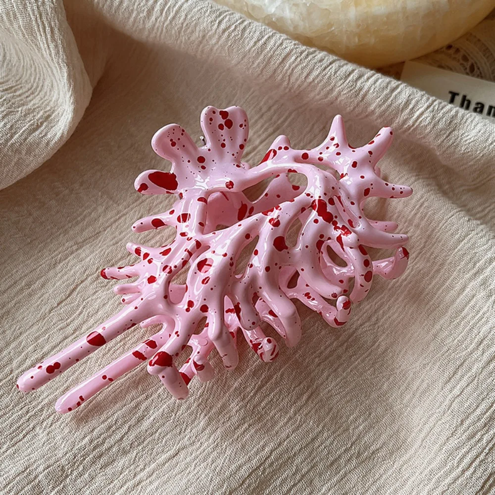

Fashion Acrylic Conch Hair Clip Irregular Spots Geometric Hair Claw Grasp Hair Accessories Headdress Hair Gripper Daily