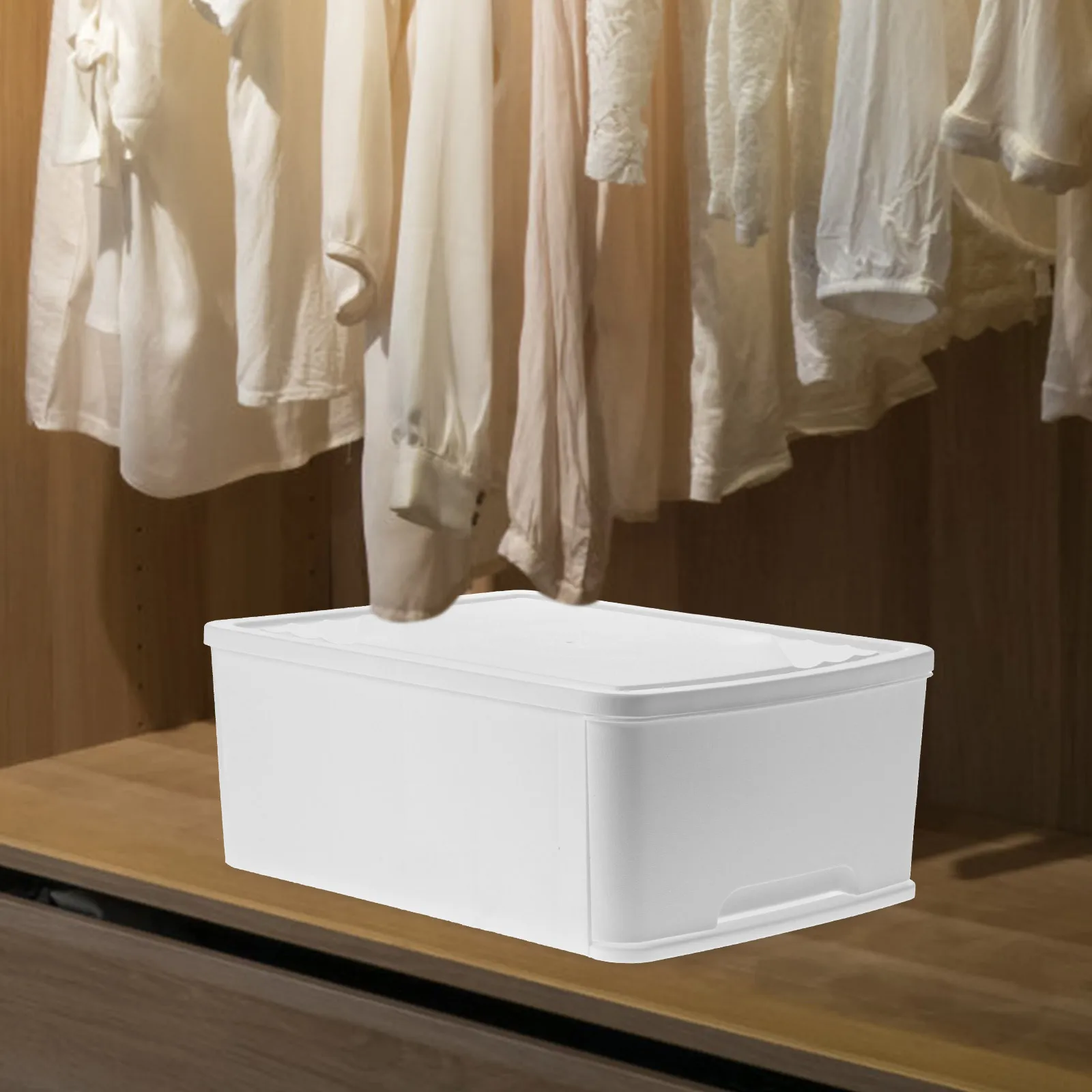 

Wood Grain Drawer Storage Box Wardrobe Organizer for Underwear Socks Lingerie Clothes Organizing Case Dustproof Storage Box