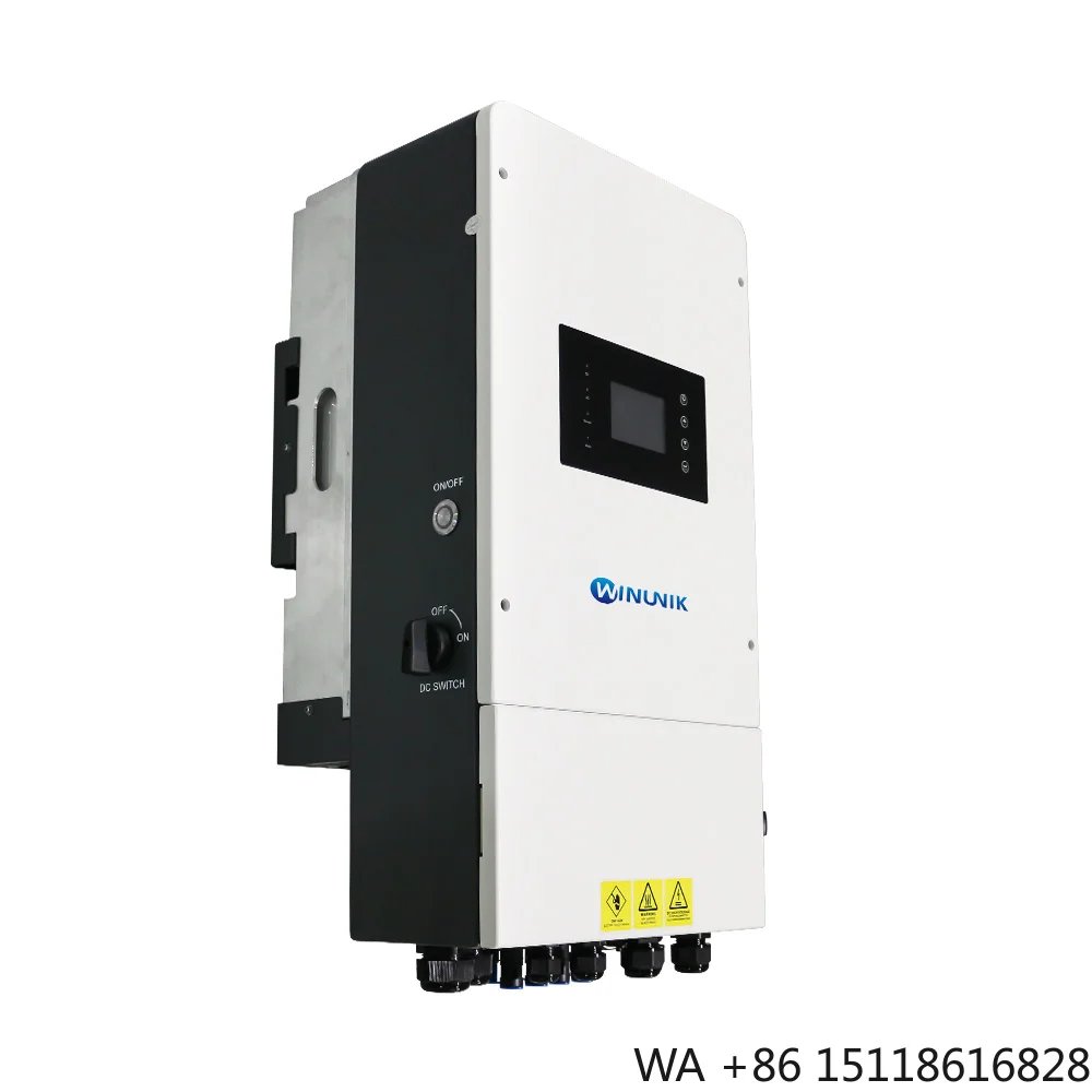 12KW Stackable Hybrid Solar Inverter 3Phase 220/380V 230/400V IP65 LiFePO4 Battery Grid Solar Energy Storage Inverter