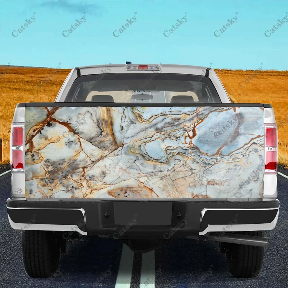 

Custom Marble Printing Car Tail Trunk Protect Vinly Sticker Decal Car Hood Full Body Decoration Sticker for SUV Off-road Pickup