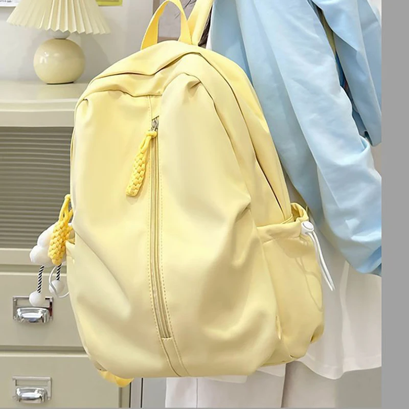

Large Capacity Travel Backpack 2025 New Simple Solid Color Student Backpack Sports Backpack Computer Bag