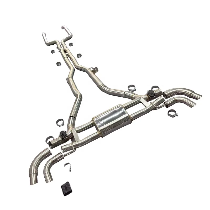 

JTLD Stainless Steel Exhaust Catback For BMW X5M X6M 550i 650i X5 X6 Valved Exhaust Electric Exhaust Muffler Pipes