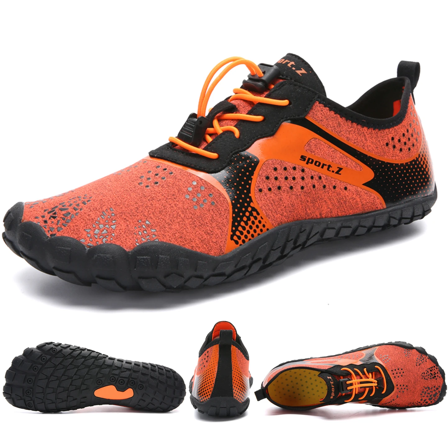 Zapatillas de Trail Runner minimalistas para hombre y mujer, calzado de entrenamiento cruzado para correr, inspirado en Barefoot, caja de punta ancha