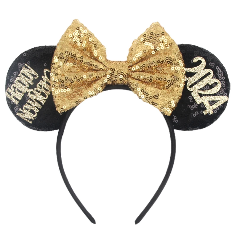 Class Of 2024 Graduation Disney Mouse Ears Headband Happy New Year Hairband Festival Party Dress Up DIY Hair Accessories