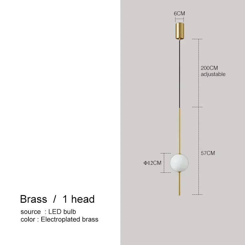 Nordic Eenvoudige Glazen Bol Hanglampen Eetkamer Slaapkamer Decor Hanglamp Restaurant Bar Suspension Kroonluchters Verlichting