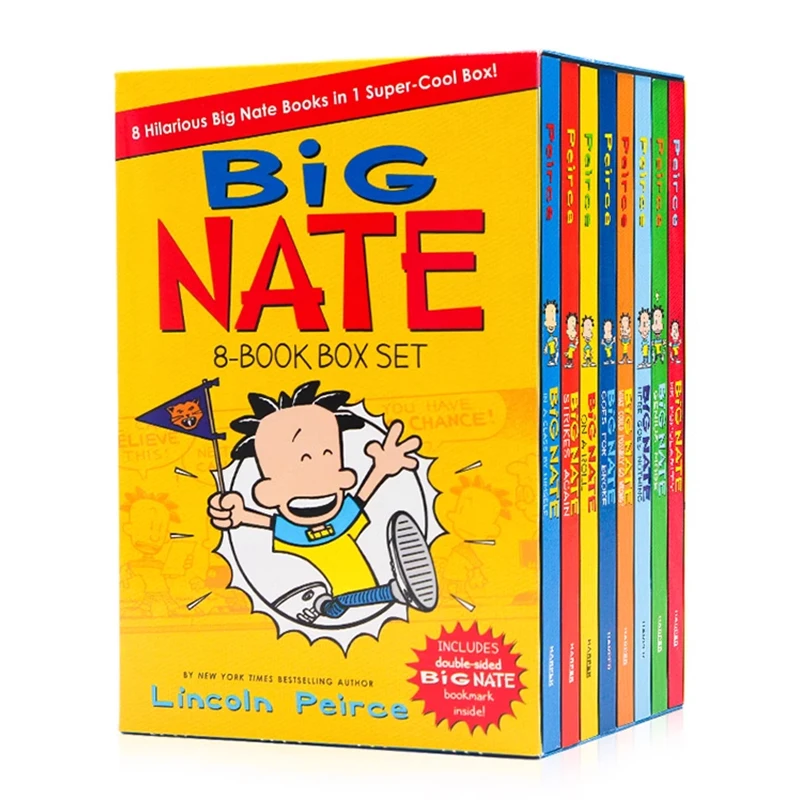 

Big Nate 8-book Box Set, Children's books aged 8 9 10 11 12 English book, Graphic Novels 9780062968616