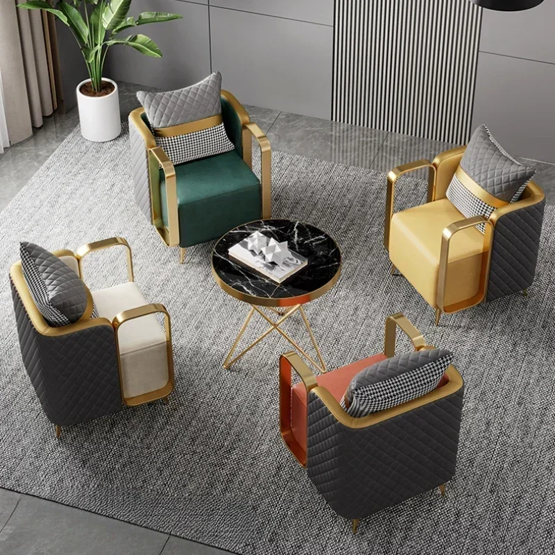 Living Room Single Sofa Dining Chair Victoria Relax Armchair Voven Upholstered Replacement Chairs Booster Nordic Floor Furniture view 5