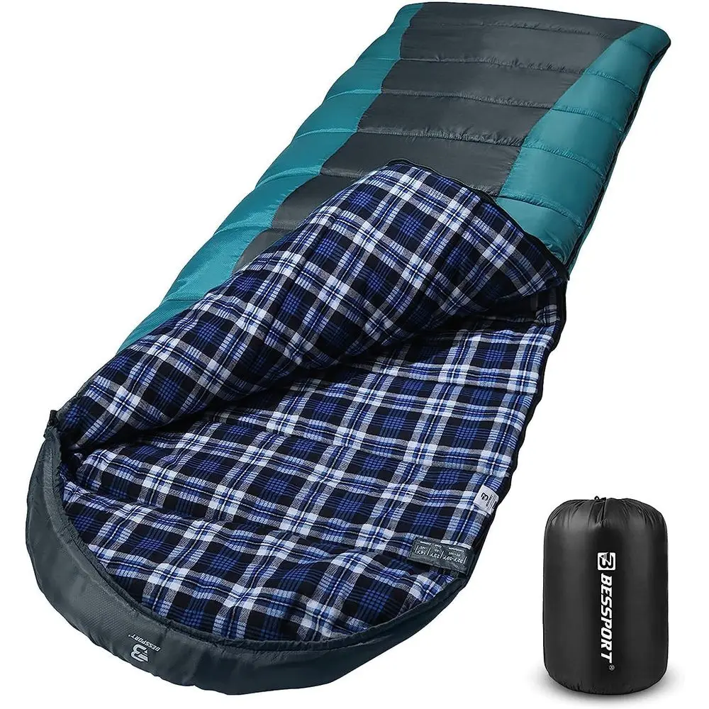 

Winter-Ready 18℉-32℉ Lined 3-4 Season Adult Sleeping Bags for Extreme Weather | Lightweight & Waterproof for Camping, Backpackin
