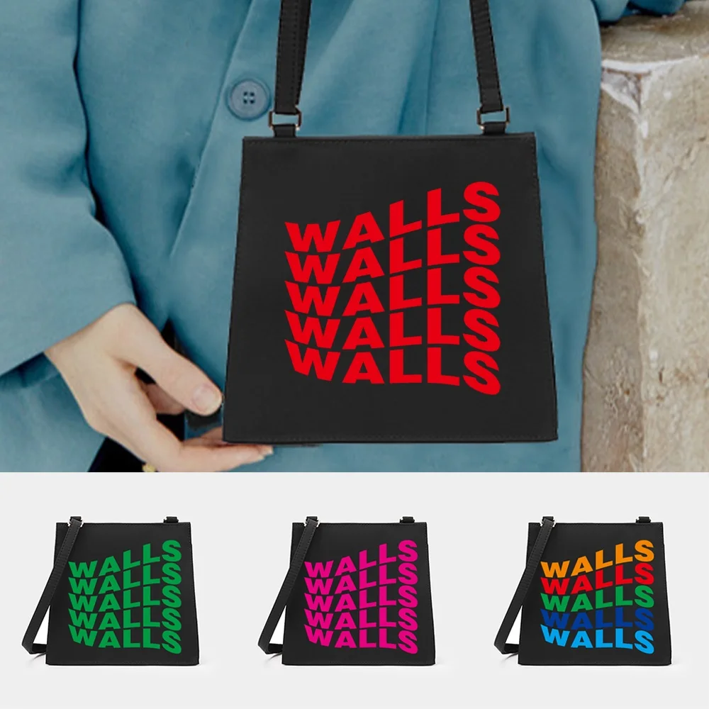

Square Crossbody Bag Work Commuting Adjustable Strap Walls Pattern Printing Series New Luxury Fashion Women Square Pack