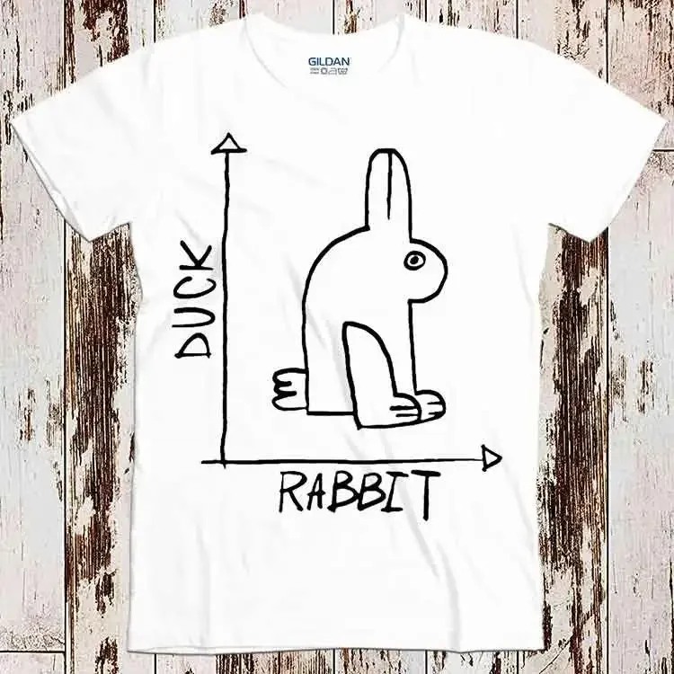 Duck Rabbit Funny Trending Chart Best Seller T Shirt Music Retro Top Cool 8516