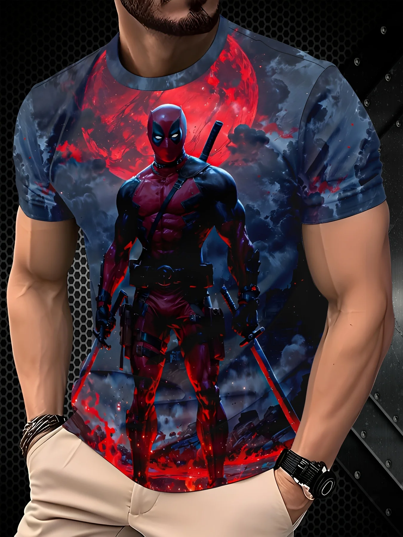 مارفل الرجال الموضة قصيرة الأكمام تي شيرت ثلاثية الأبعاد طباعة الرجل الحديدي ديدبول كابتن أمريكا الرجل العنكبوت خارقة المشجعين تي شيرت