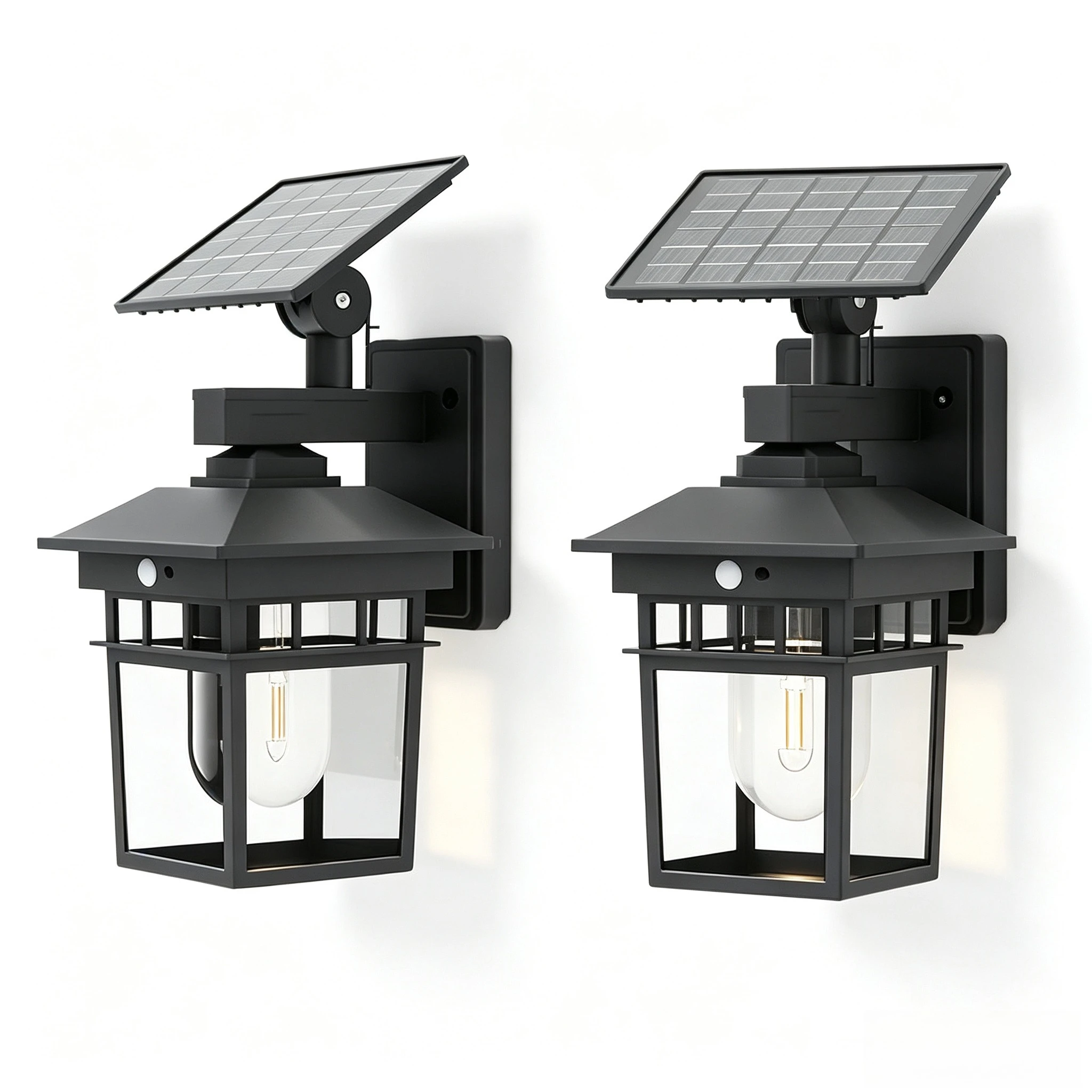 1/2pcs Solar Outdoor Light Fixture, Outdoor LED Light, Retro Solar Light, IP65 Waterproof, 600mAh,Light Sense, Suitable For Camping, Garden, Landscape Lighting, Searchlight, Holiday Decoration, Porch And Garden Light, Exterior Wall Light