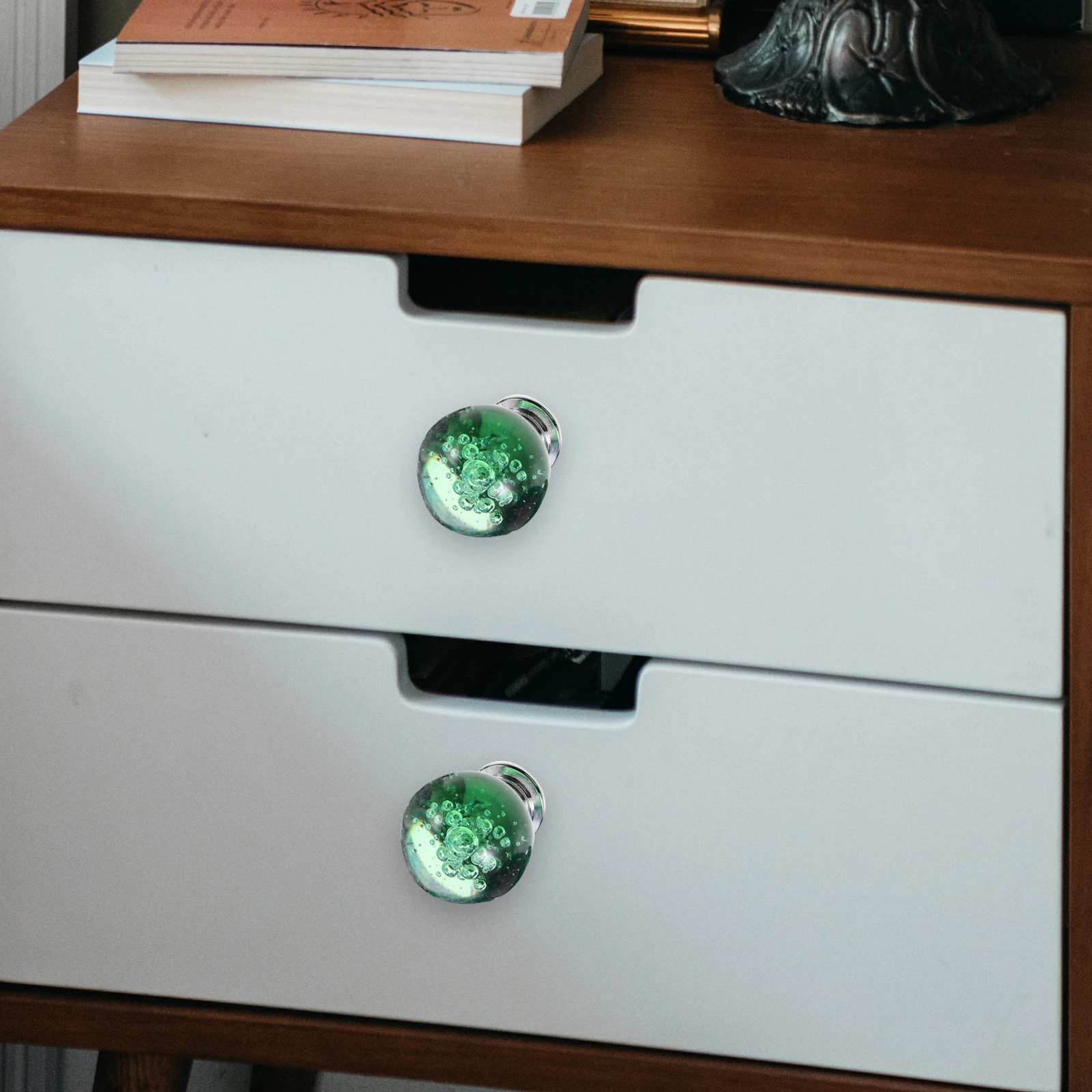 

10 pcs Crystal Cabinet Knobs Colorful Bubble Ball H les Single Hole Drawer Pulls Furniture Decor Dresser Knobs Cupboard Pulls