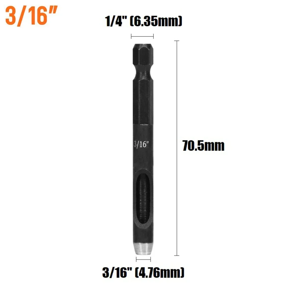 Hollow Hole Punches Effortless Punching Set For Electric Drill Perfect For Leather Paper And Synthetic Materials!