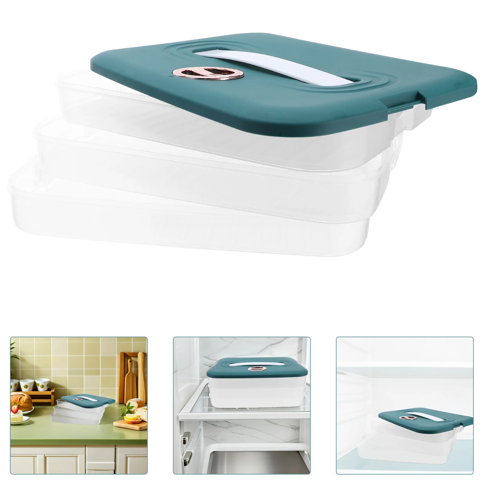 

Refrigerator Dumpling Box Stackable Freezer Storage Containers For Organizing Vegetables Meat Buns Wontons Snacks Desserts
