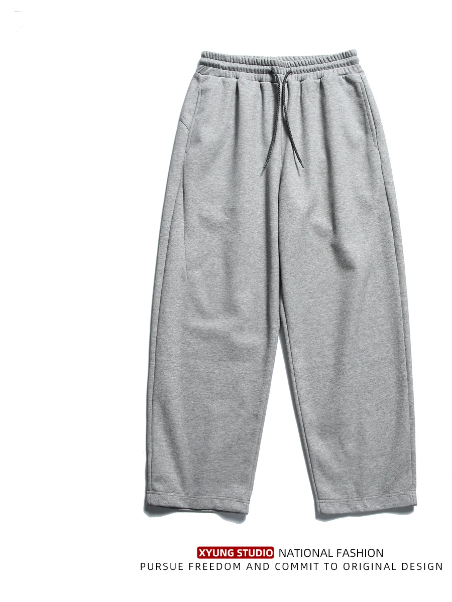 

Свободные прямые спортивные штаны American Sle, мужские широкие брюки, спортивные повседневные брюки, весенне-осенние универсальные длинные брюки Stude...