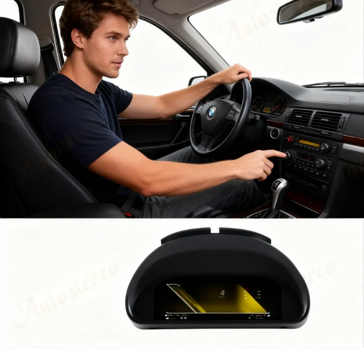 10.25 inch Car Digital Cluster Instrument For BMW X5 E53 E39 1999-2006 Dashboard Panel Virtual Cockpit Speed Meter
