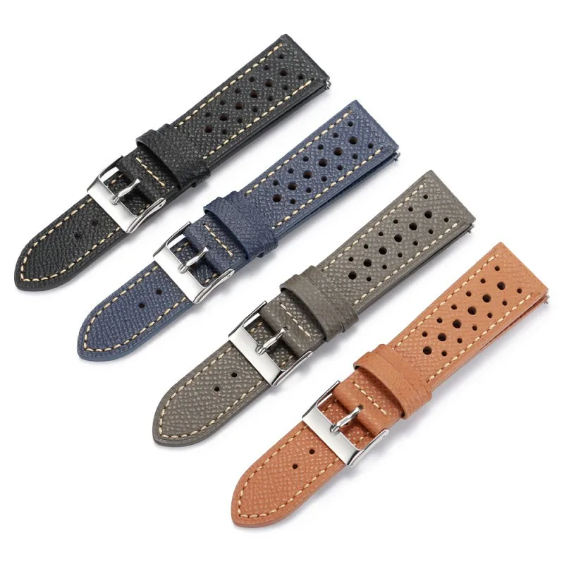 

18mm 19mm 20mm 22mm Quick Release Porous Breathable Leather Watch Strap Replacement for Universal Soft Watch Band Bracelet
