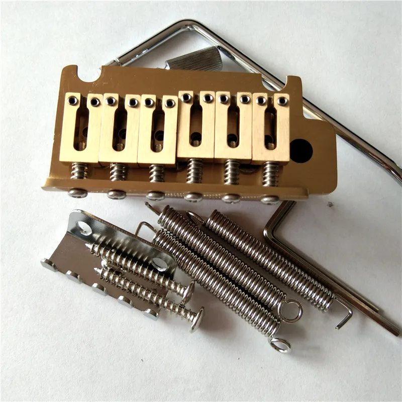 

Full Copper 2-Point Style 6 Strings Electric Guitar Tremolo Bridge with Full Copper Block BJH-588