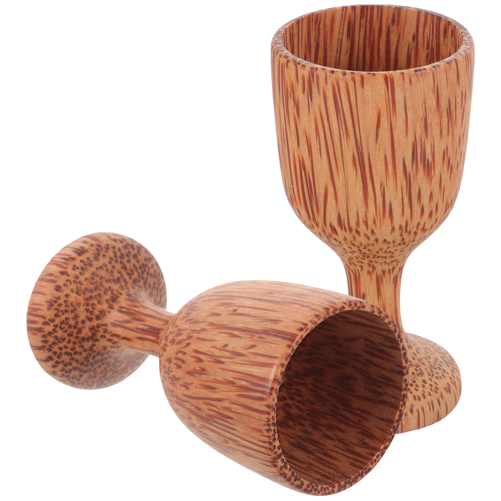 

2 шт. стекло из кокосового дерева, креативный бокал, чашка для воды, декоративные чашки для вечеринок, банкет, пищевой, безопасная, гладкая поверхность, легко чистится