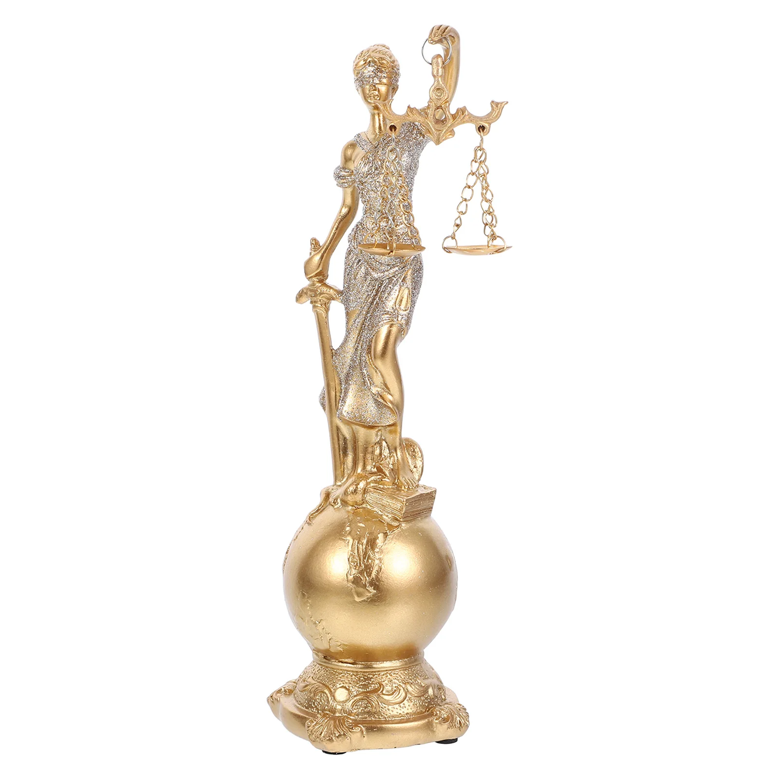 

Fairness Goddess Statue Resin Sculpture Home Office Decor Lady Figurine Classical Art Piece Roman Sculptures