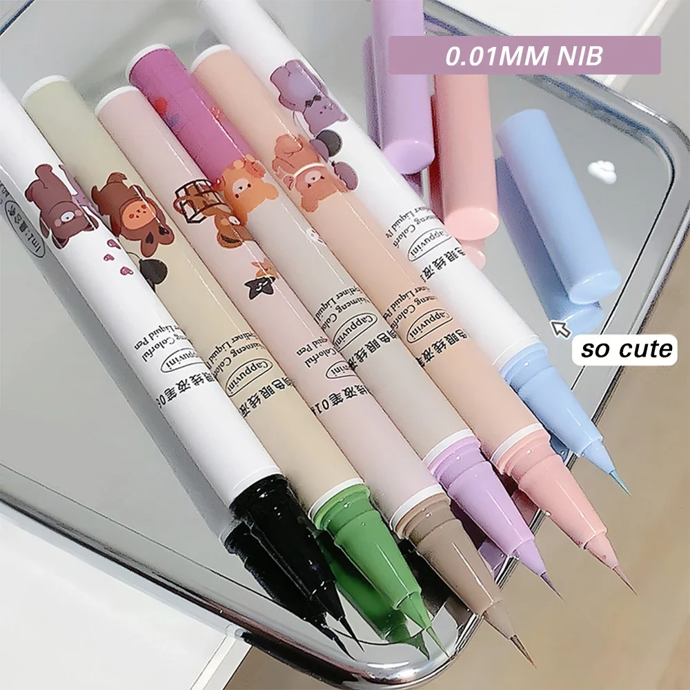 Penna per Eyeliner liquido Quick Dry Lasting Blue Purple Black Brown Pink Color Waterproof Non sbavature Neon Eye Liner matita trucco per gli occhi