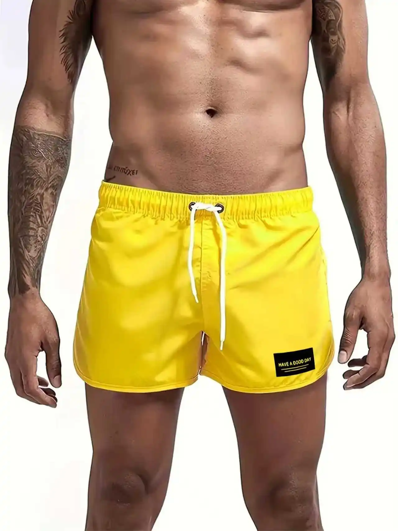 Men's Summer Printed Beach Shorts with Drawstring And Pocket Detail Casual Comfortable Outdoor Wear