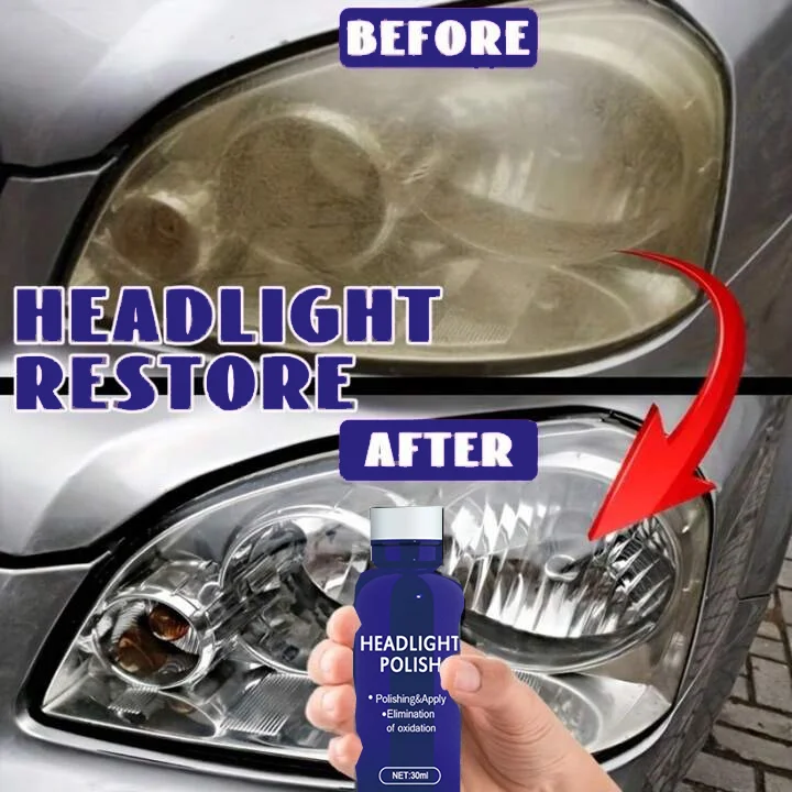 

Car Headlight Restoration Polishing Kits Headlamp Scratch Remover Repair Fluid Cleaning Remove Oxidation Headlight Polish Liquid