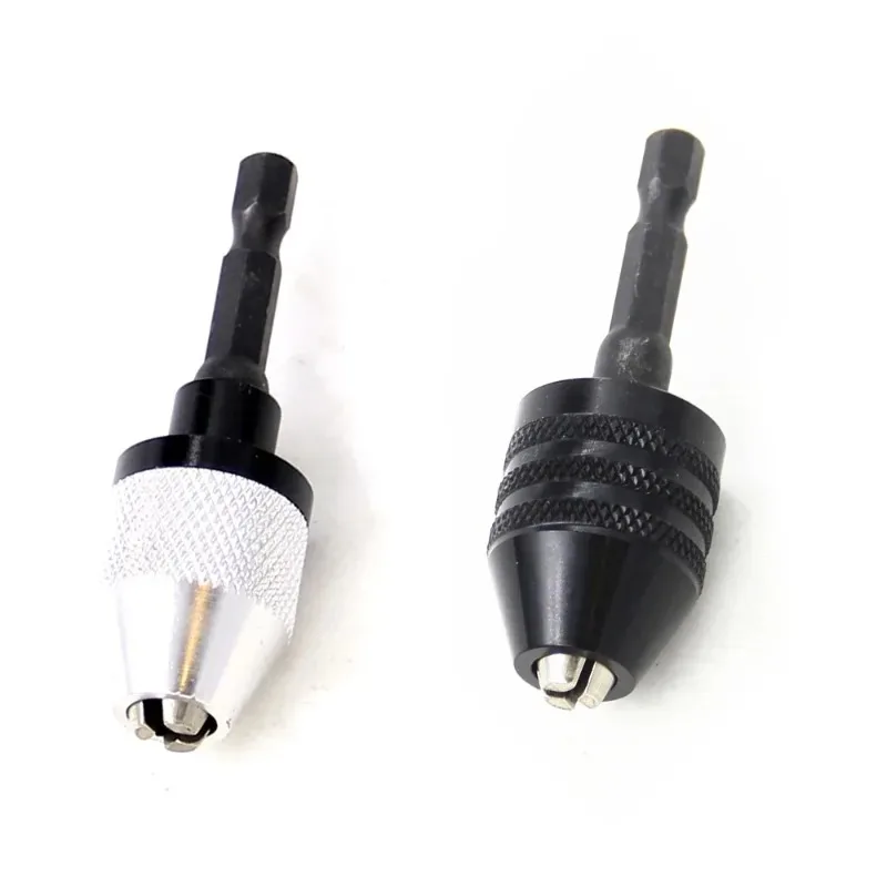Quick Change Hexagonal Self Centering Twist Drill Chuck 0.3-3.6mm Electric Grinding Tool Set Handle Three Jaw 0.3-6.5mm