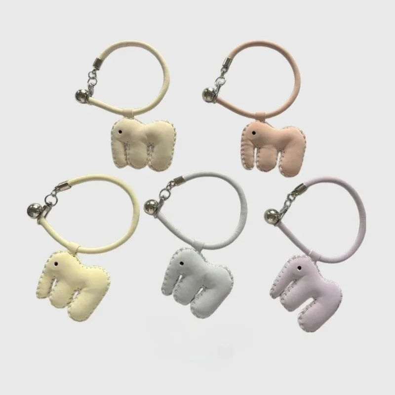 Fashion Elephant Backpack Pendant Charm Handmade Stitching Cartoon Animal Key Ring Sweet  Accessories Festive Gift Party Favors