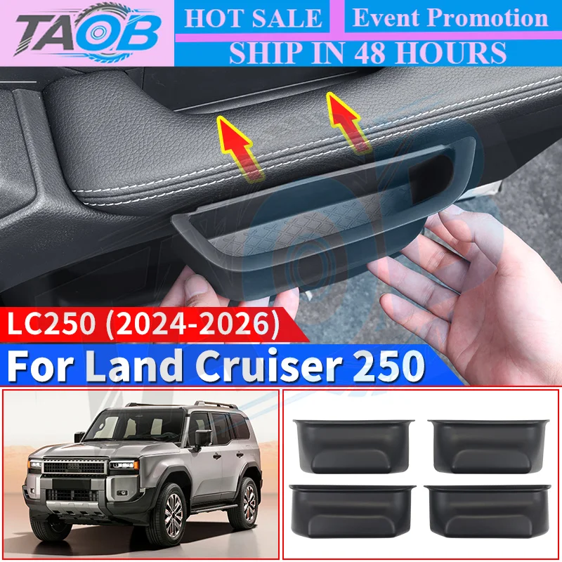 For 2024 2025 Toyota Land Cruiser 250 Prado LC250 1958 First Edition Upgraded Accessories,Car Door Armrest Handle Silica gel pad