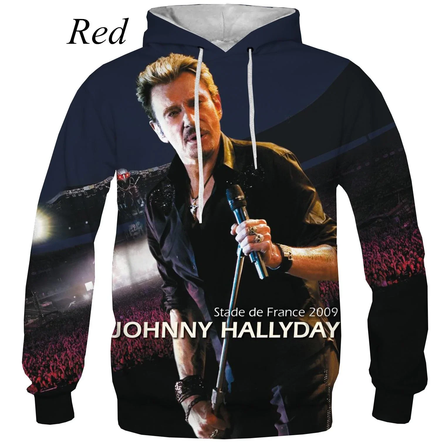 2023 Autumn Winter Men Women Hoodie Johnny Hallyday 3D Printing Hoodies Unisex Hoodies