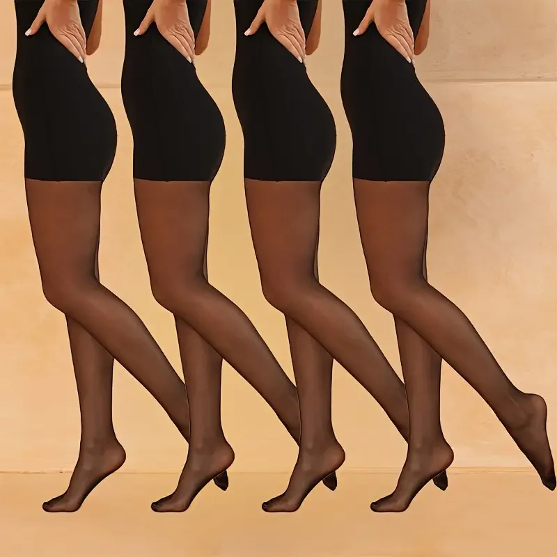 Women’s Polar Fleece Lined Thermal Tights Thickened Wool Pantyhose for Winter Cold Weather Warm Clothing Leggings for Outdoors