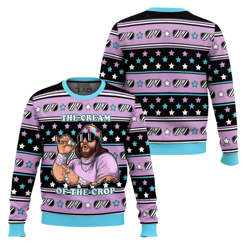 

Мужской мужской свитер Macho Randy Savage, уродливый свитер, классический, модный, удобный, с насыщенными цветами, подходит для рождественских вечеринок