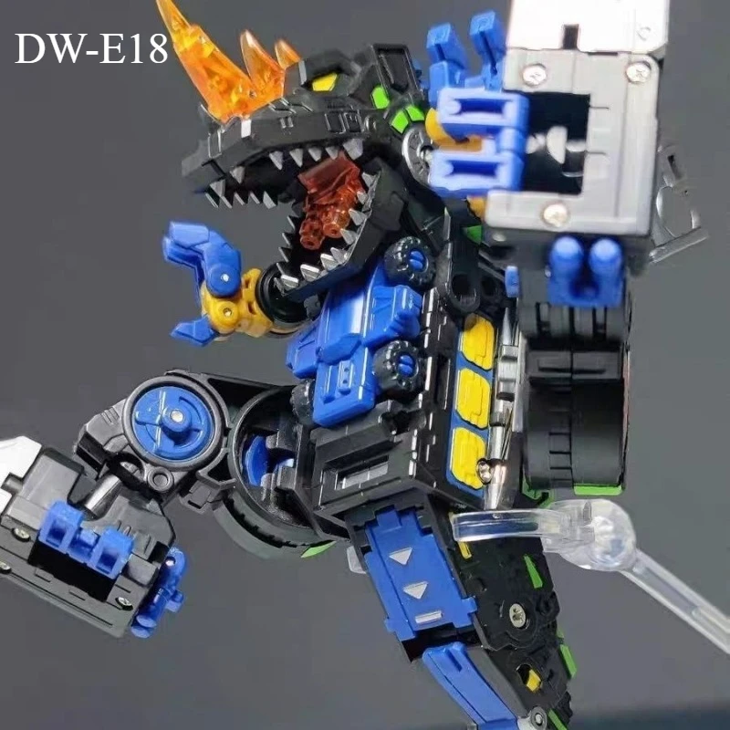En stock - Transformation Dr. Wu DW-E18 Dragon blindé DW-E18 - Modèle miniature G1 - Guerrier à quatre transformations - Collection cadeau