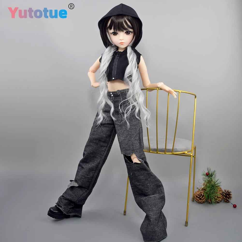 YUTOTUE 60 cm Höhe Mode Mädchen Puppe Spielzeug mit Komplettset Abnehmbare Kleidung Outfits Make-Up Gesicht BJD Puppe Geschenk