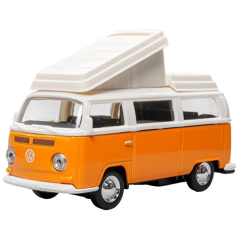 Maisto Volkswagen T2 Bus Vintage Alloy Simulation Small-scale Car Model Toy Gift Collection Accessories