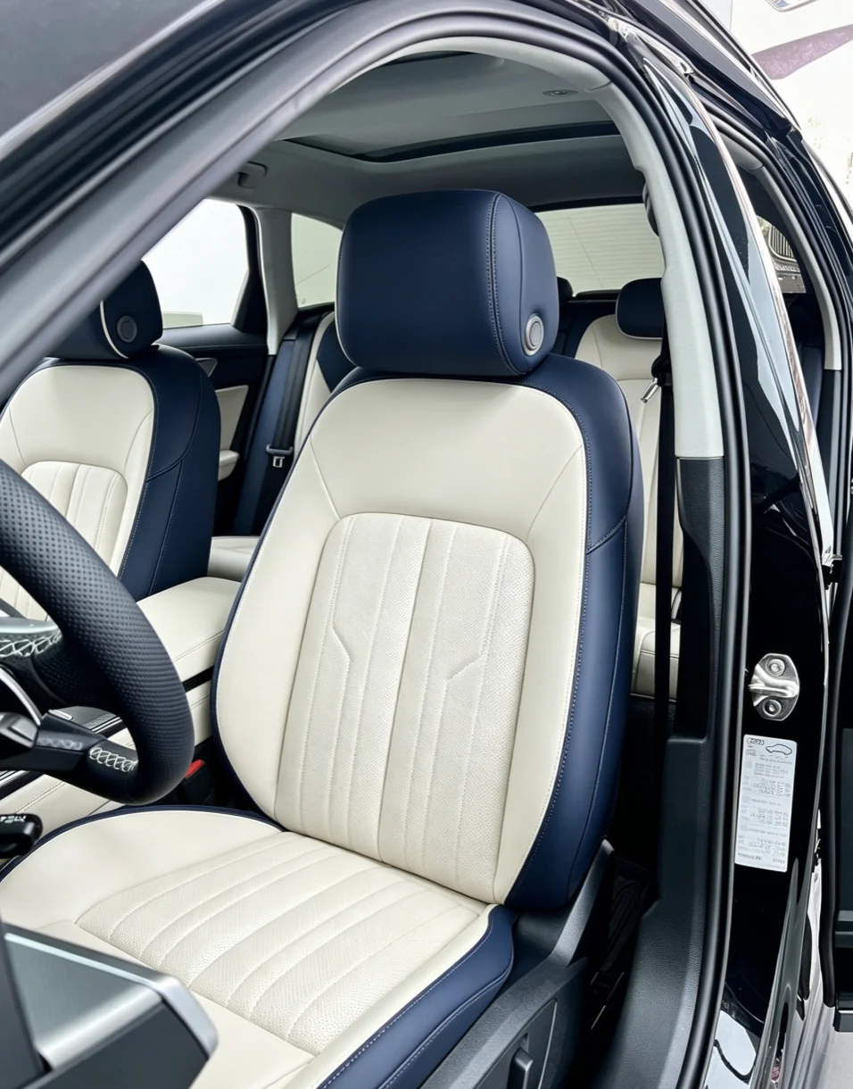 Für Audi A6 C8 2020 Maßgefertigte Autositzbezüge Luxuriöses Nappaleder 100% Passgenau Innenausstattung 360 ° Vollständige Abdeckung – Detail 5