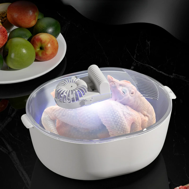 One Key Start 4 In 1 Defroster Large Capacity Fresh-keeping Thawing Tray Atomizing Lock Fresh Household Kitchen Defrosting Trays