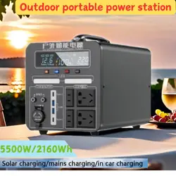 100% large 600W-2000W Portable Power Station Charging External Batteries 220V Energy Storage Supply Outdoor Camping Campervan RV