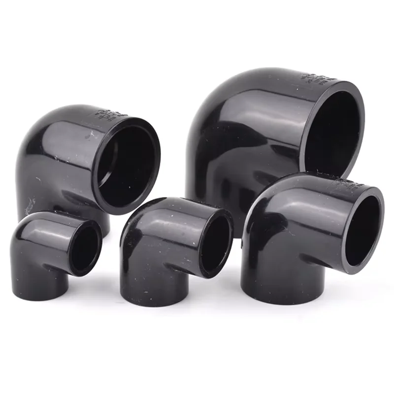 

20/25/32/40/50/63mm 90 Degree Elbow Connector 1/2" 3/4" 1" 1-1/4" 1-1/2" 2" BSP Single Female Thread Dark Grey PVC Pipe Fitting