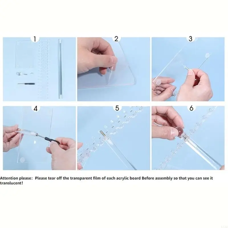  Acrylic Jewelry Stand Necklace Holder with Bilateral Hook for Necklaces Pendant