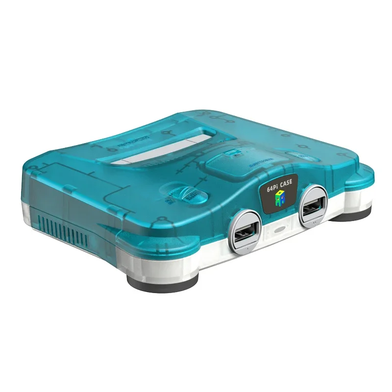 RetroFlag N64Pi Case for Raspberry Pi with Safe Shutdown and Reset Compatible with Raspberry Pi 5 Dual USB Ports SD Card Storage