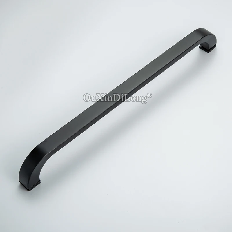 

Brand New 304 Stainless Steel Dumb Black Bathroom Sliding Door Handles Shower Cabin Single Glass Door Pulls Handles